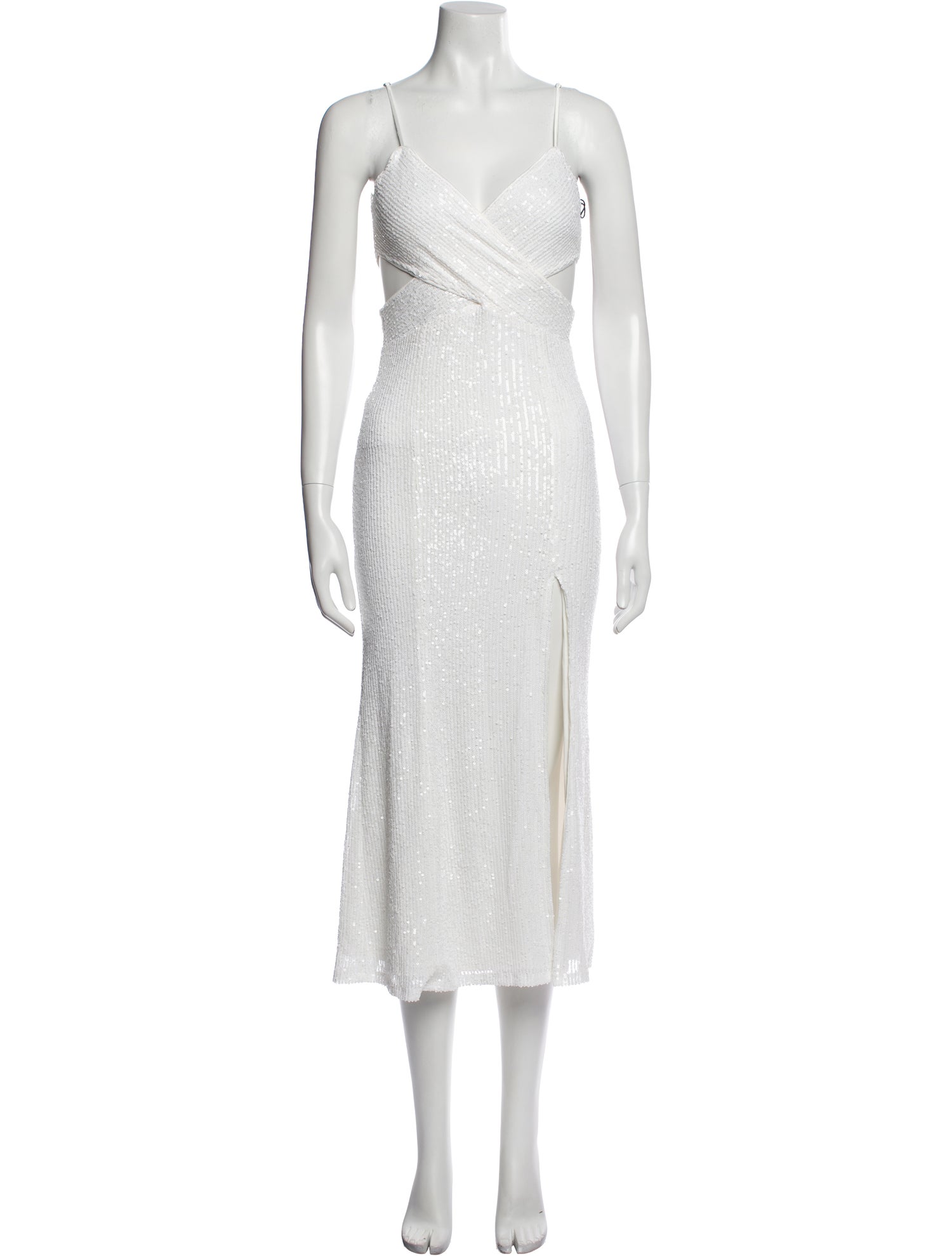 Saylor V-Neck Midi Length Dress w/ Tags