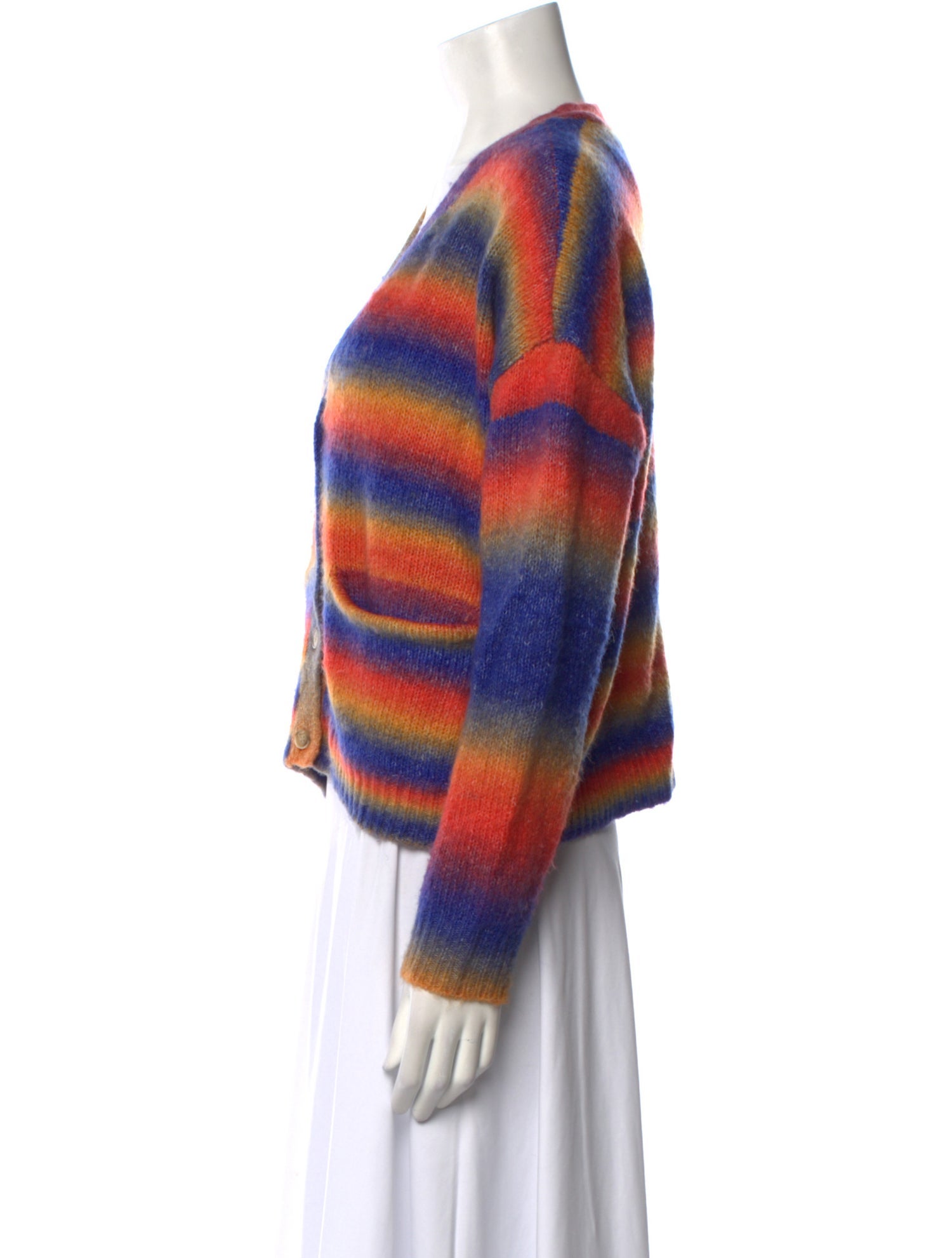 Saylor Striped V-Neck Sweater