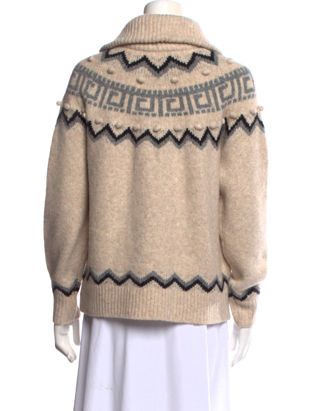 Saylor Pullover Neutrals Printed Long Sleeve with… - image 3