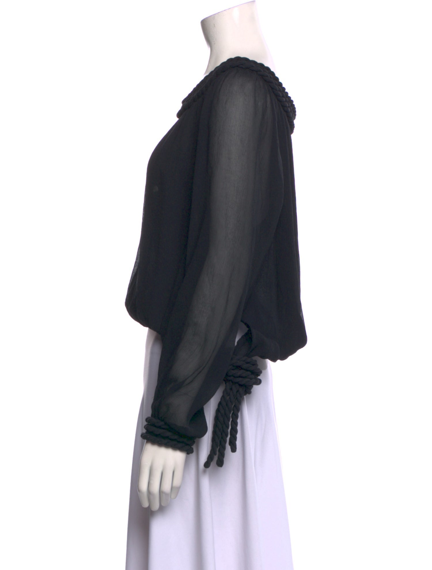 Sheri Bodell Vintage Silk Crop Top