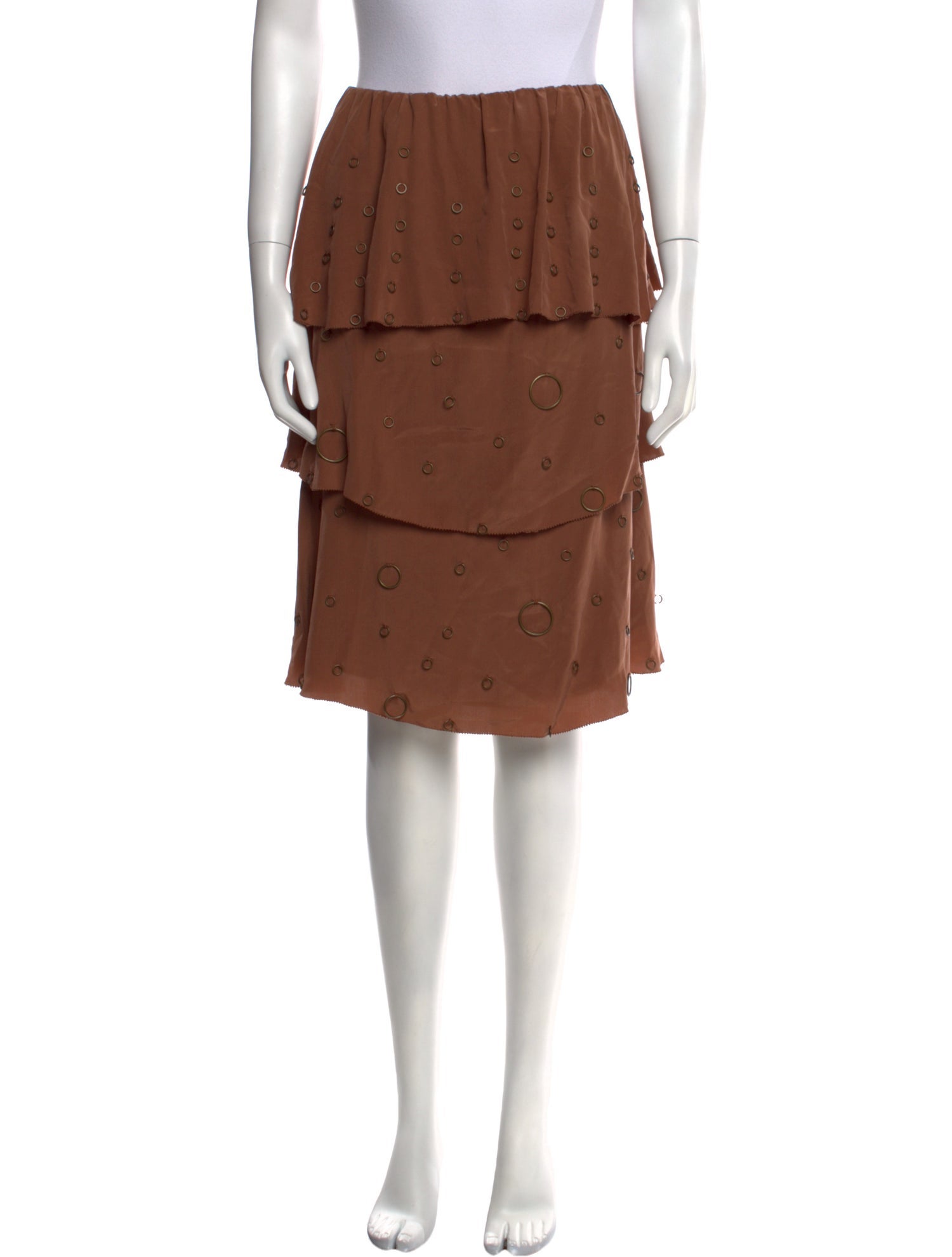 Sheri Bodell Silk Knee-Length Skirt w/ Tags