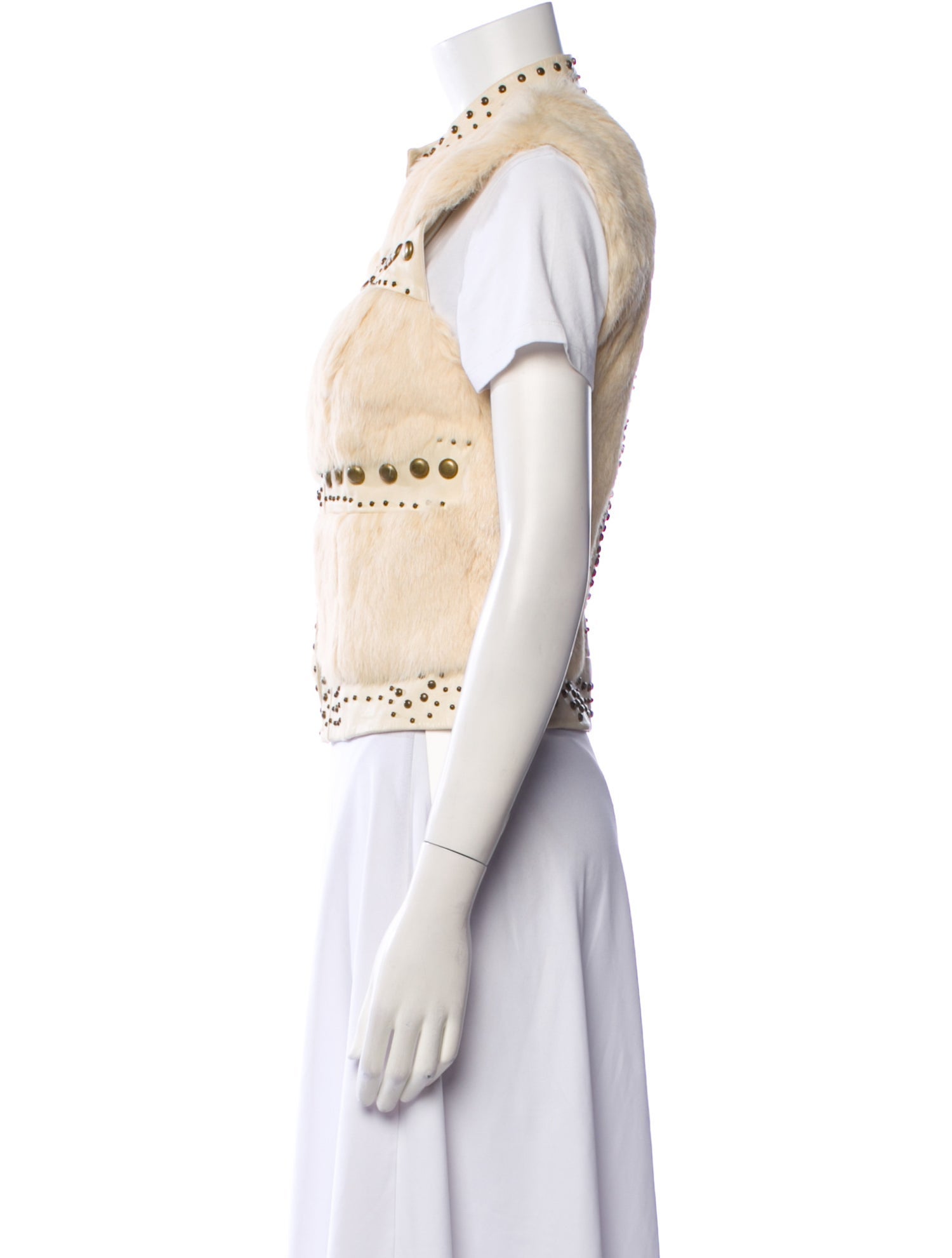 Sheri Bodell Leather Printed Fur Jacket