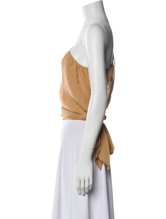 Sheri Bodell One-Shoulder Long Sleeve Crop Top