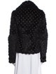 Sheri Bodell Polka Dot Print Fur Jacket