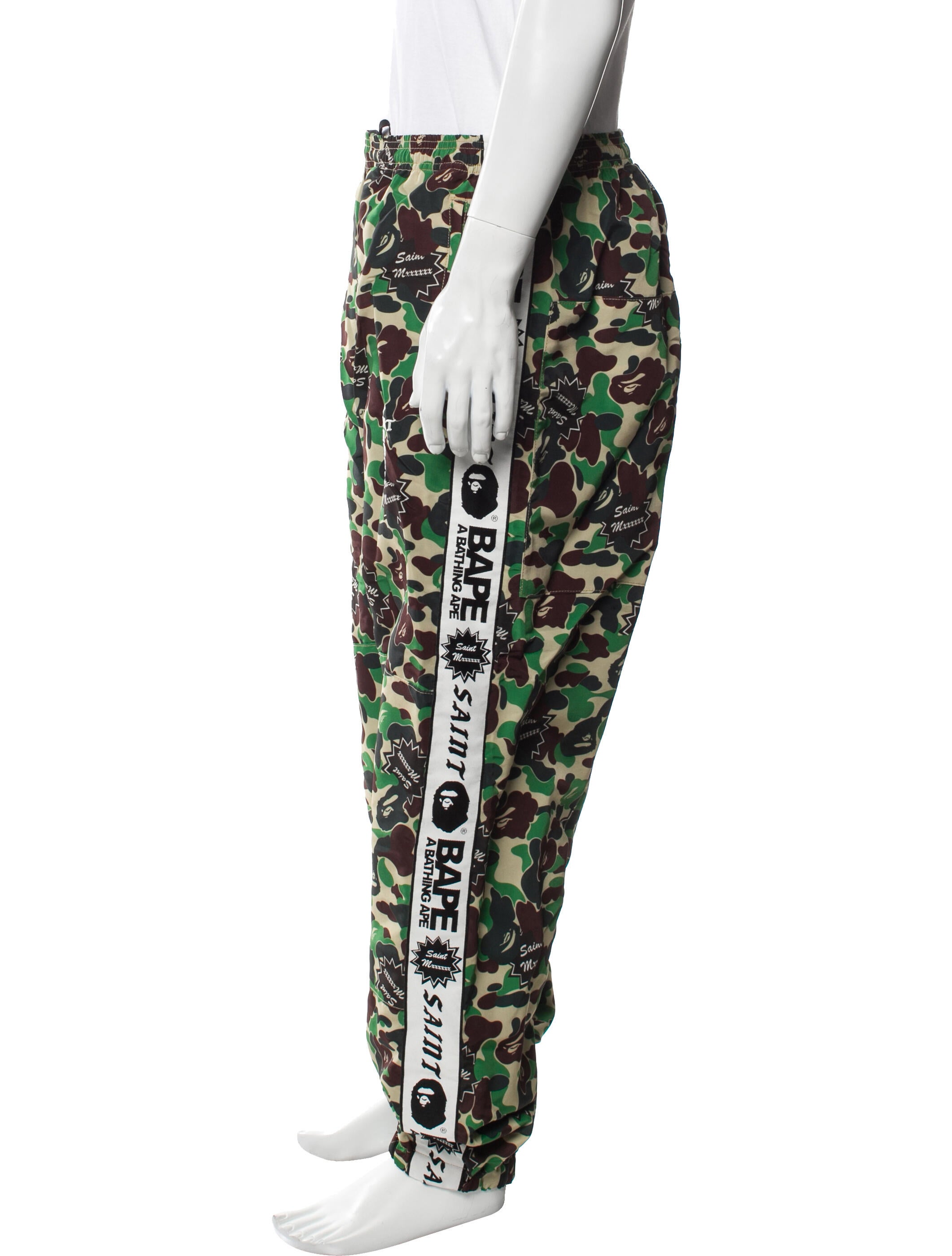 Saint Michael x BAPE Camouflage Print Joggers