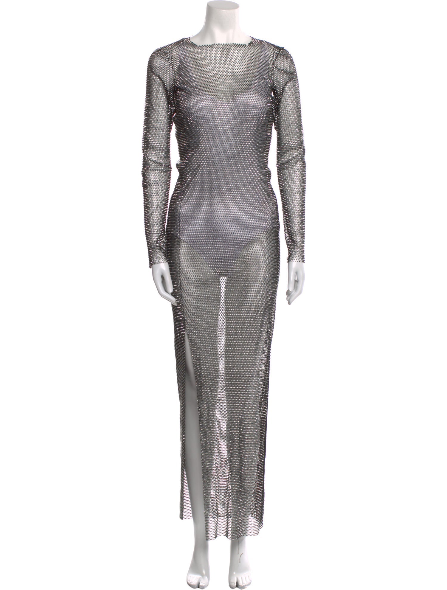 Santa Brands Cowl Neck Long Dress