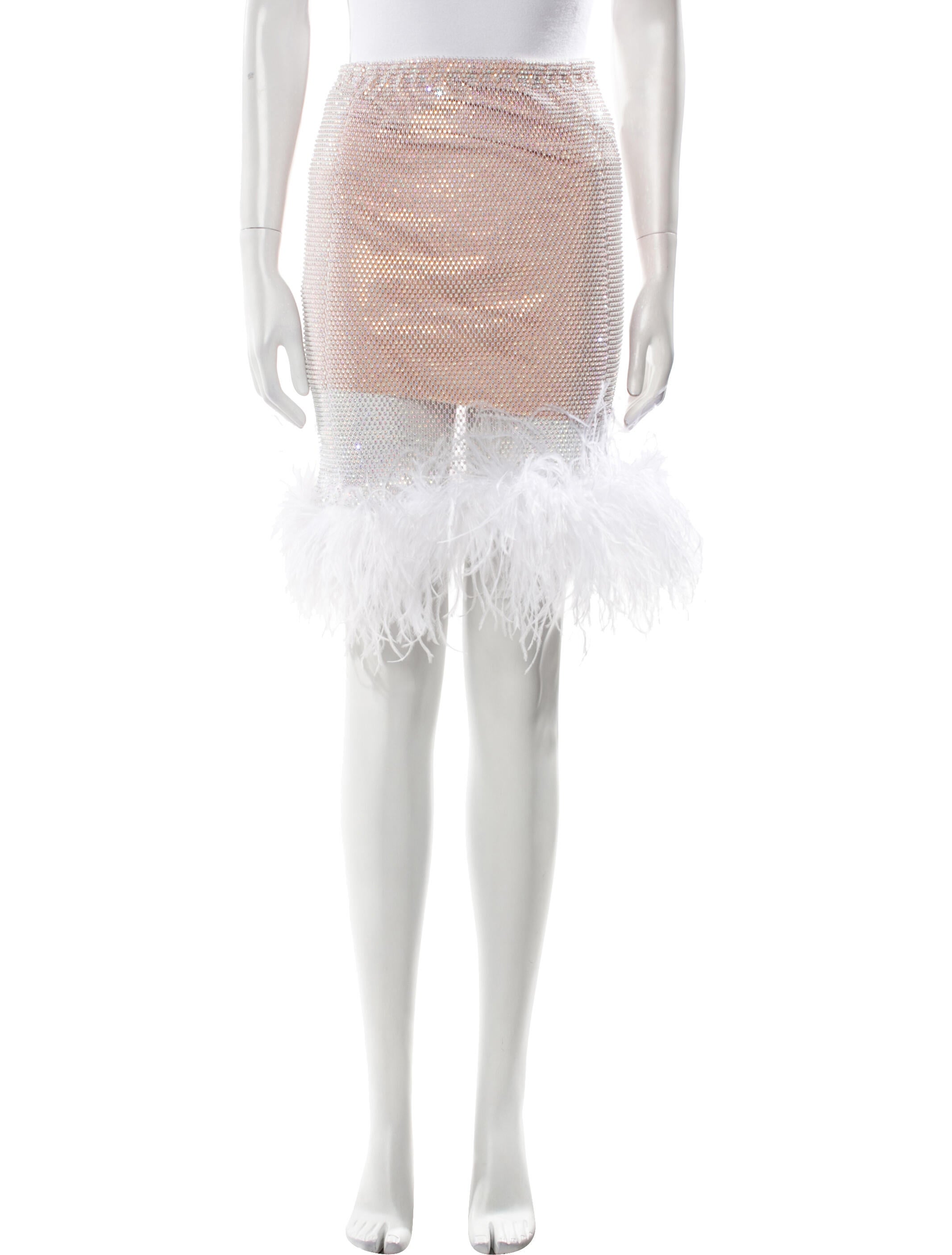 Santa Brands Crystal Embellishments Knee-Length Skirt w/ Tags