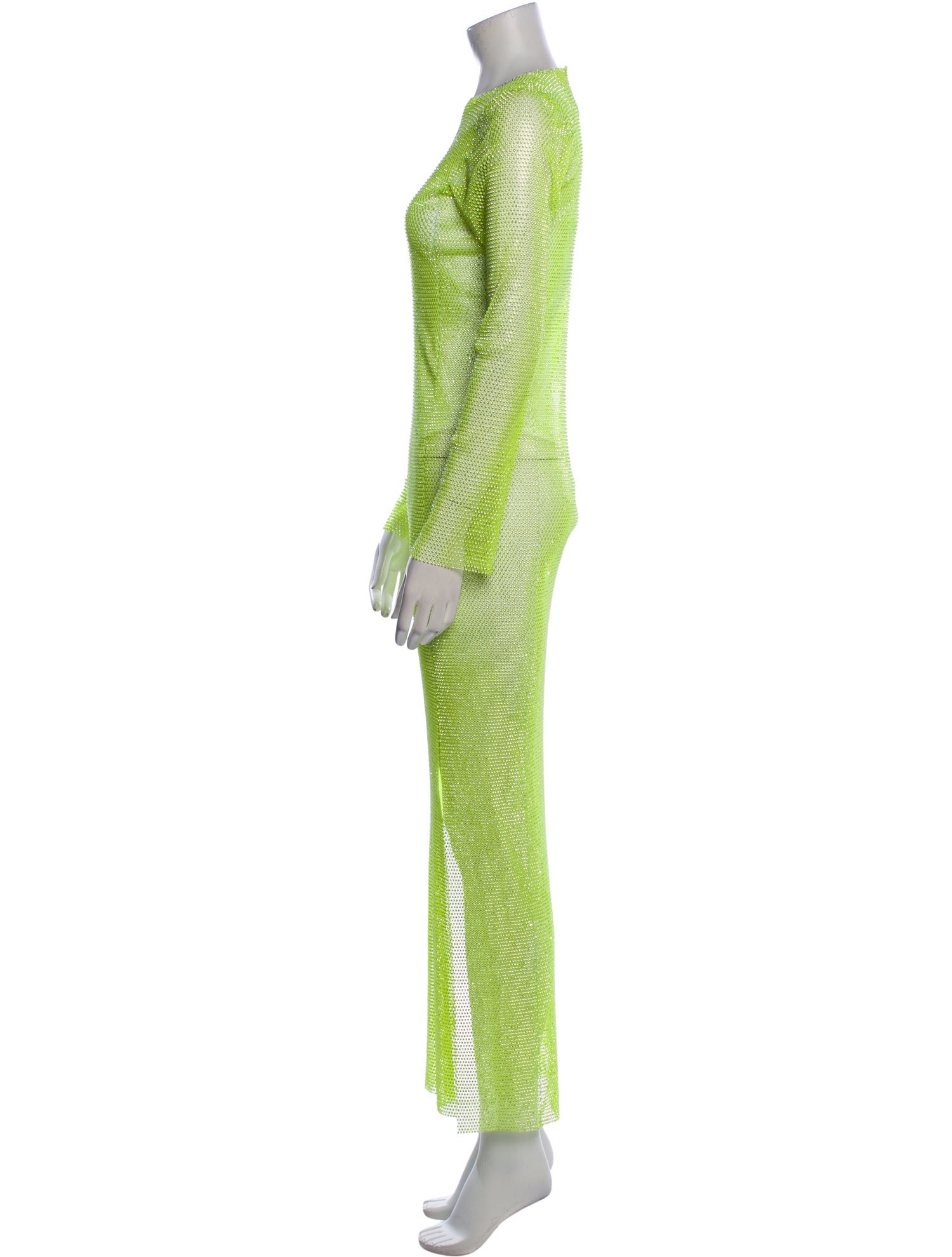 Santa Brands Bateau Neckline Long Dress