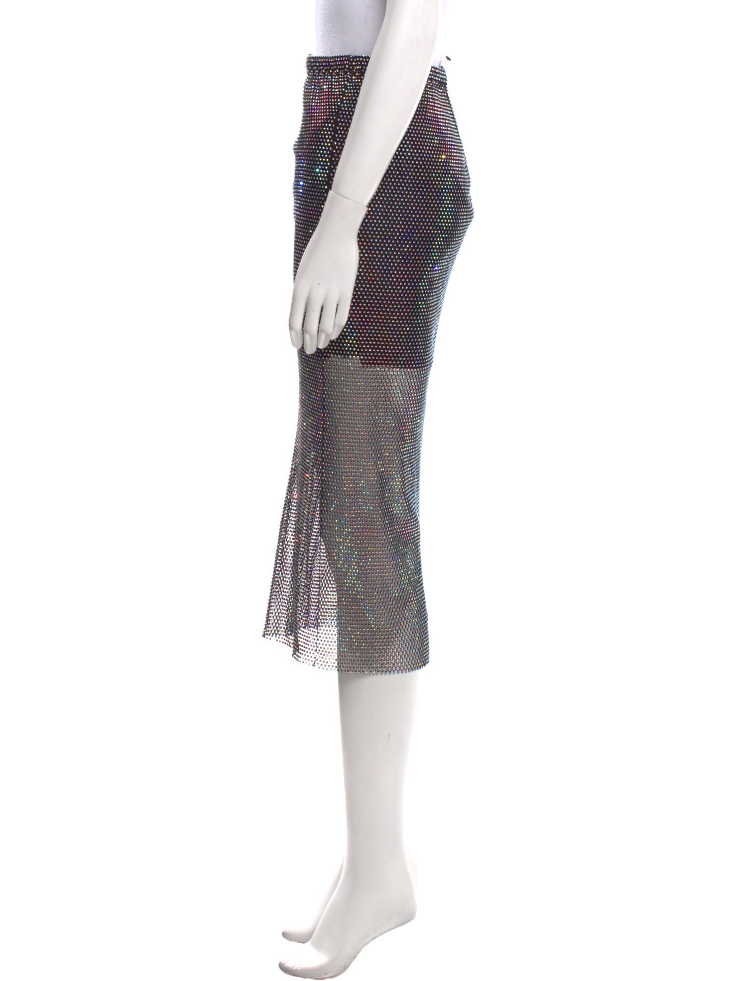 Santa Brands Plaid Print Midi Length Skirt