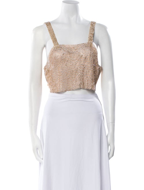 Santa Brands Square Neckline Sleeveless Crop Top