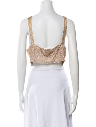 Santa Brands Square Neckline Sleeveless Crop Top