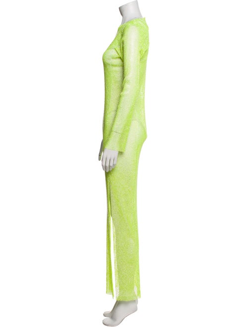 Santa Brands Bateau Neckline Long Dress