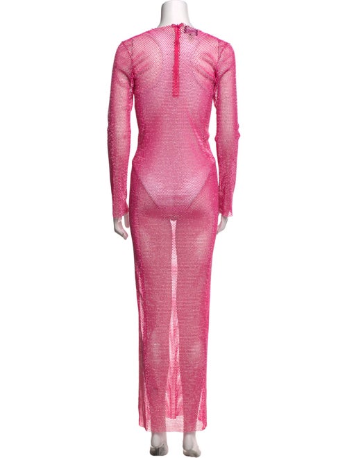 Santa Brands Bateau Neckline Long Dress