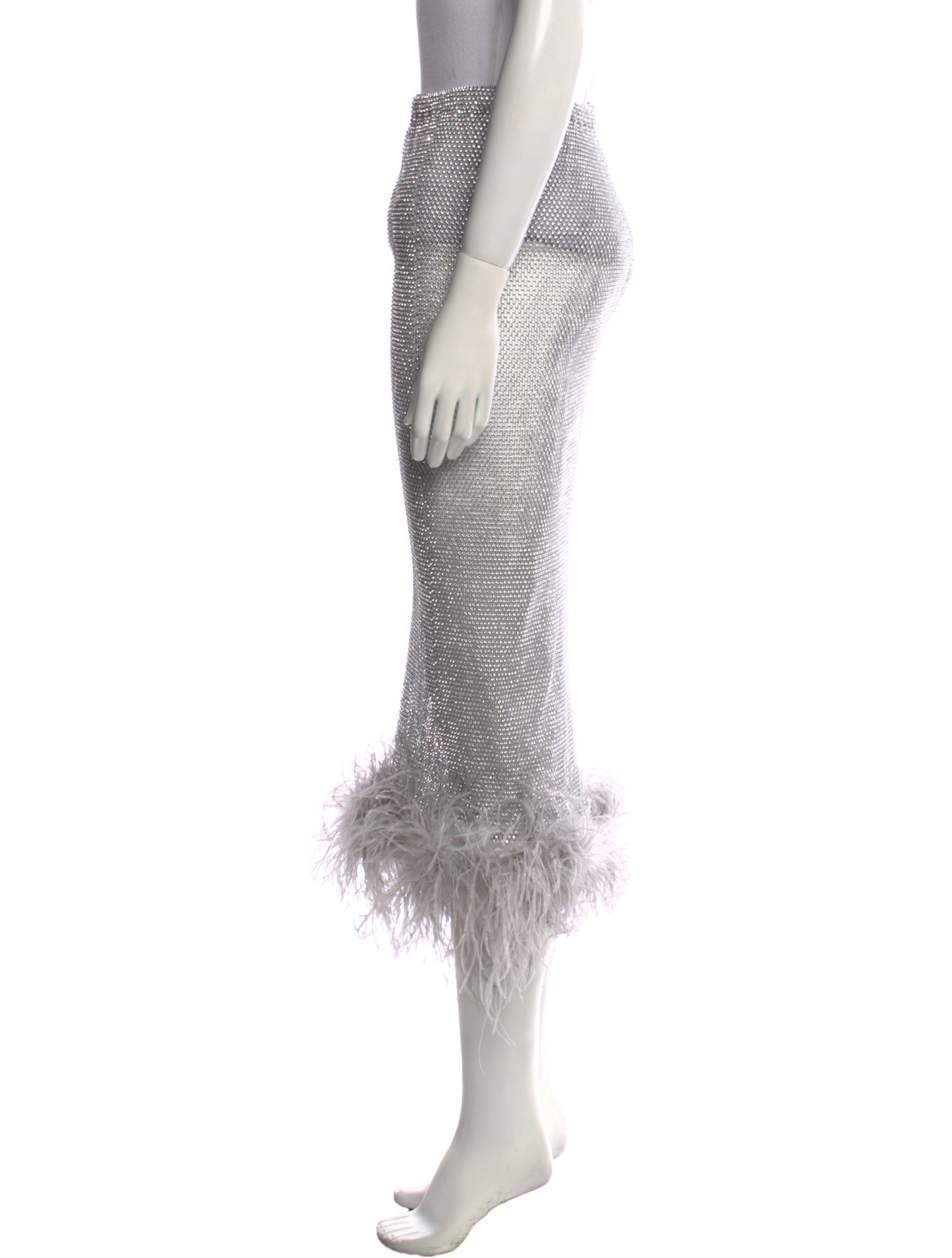 Santa Brands Crystal Embellishments Midi Length Skirt w/ Tags