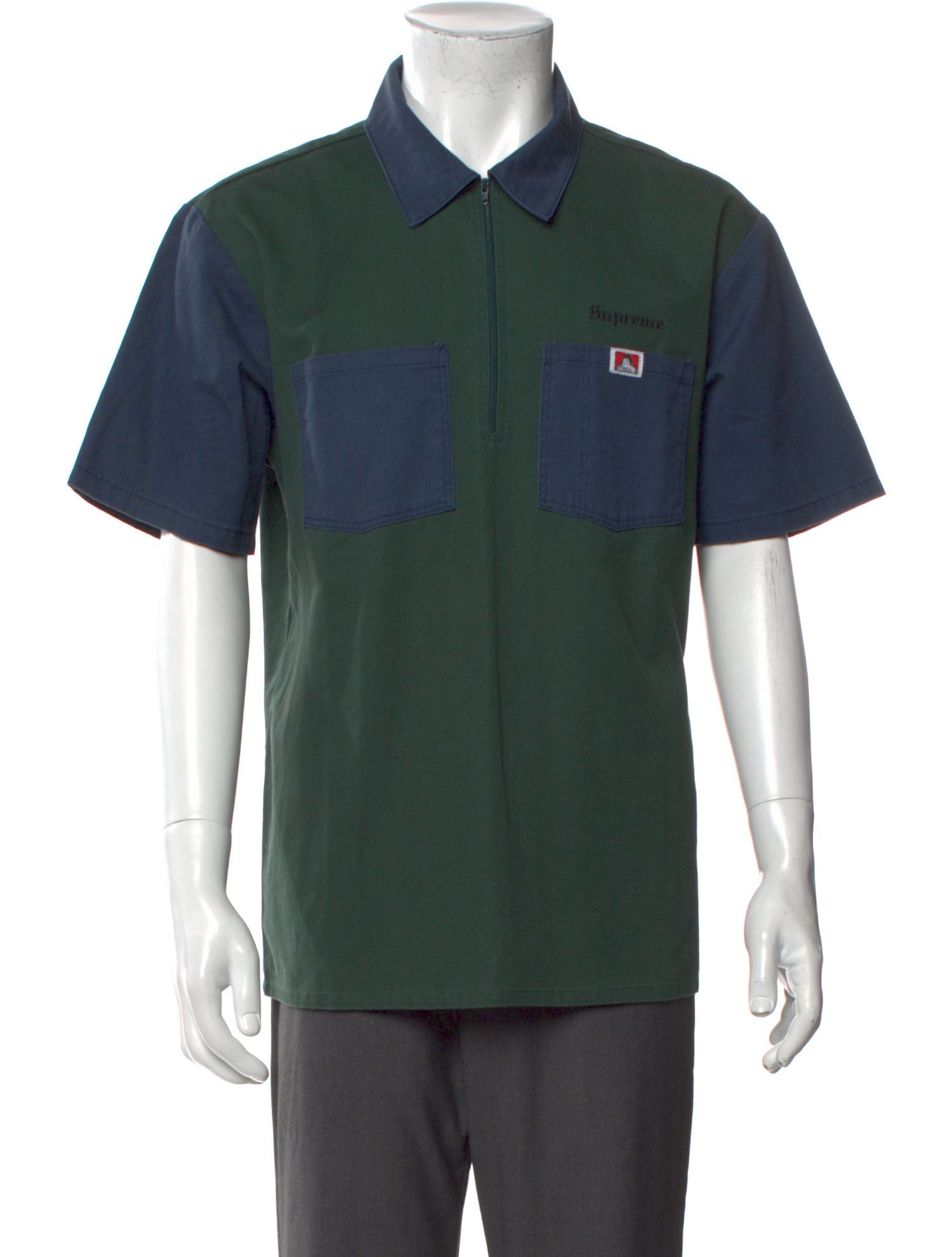 Supreme x Ben Davis Colorblock Pattern Short Sleeve Shirt
