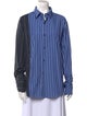 Sibling Striped Long Sleeve Button-Up Top