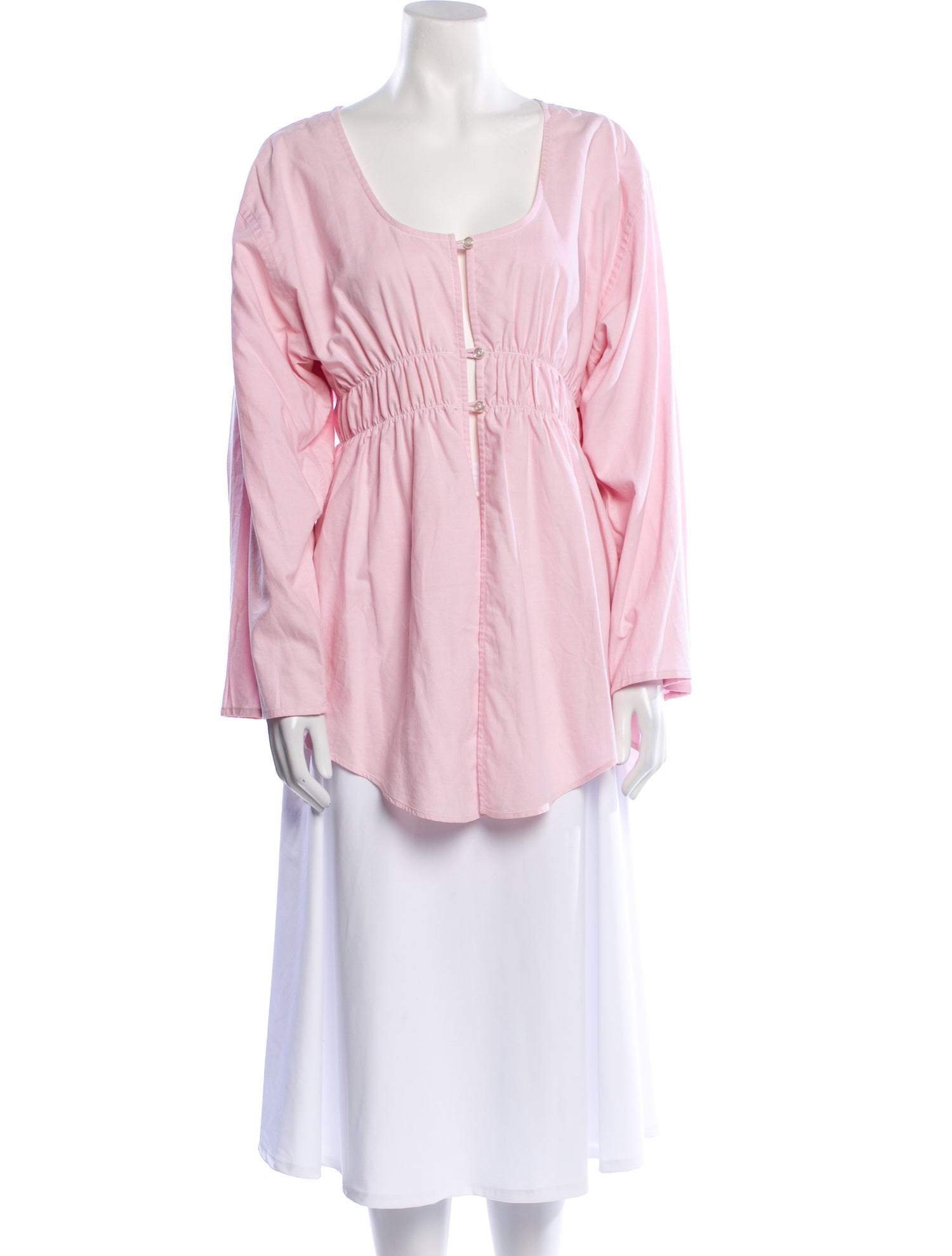 Sibling Square Neckline Long Sleeve Tunic