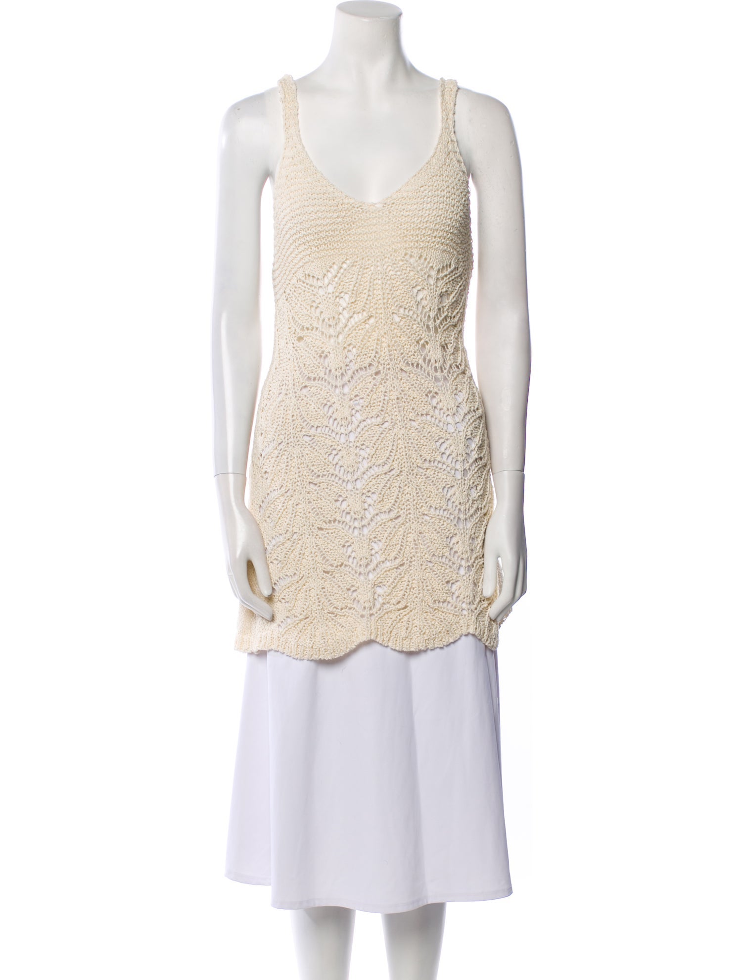 L*Space by Monica Wise Crochet Scoop Neck Tunic