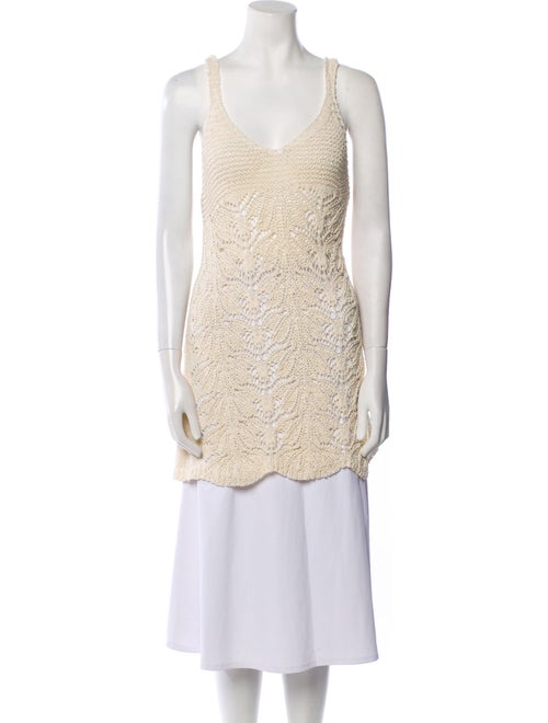 L*Space by Monica Wise Crochet Scoop Neck Tunic