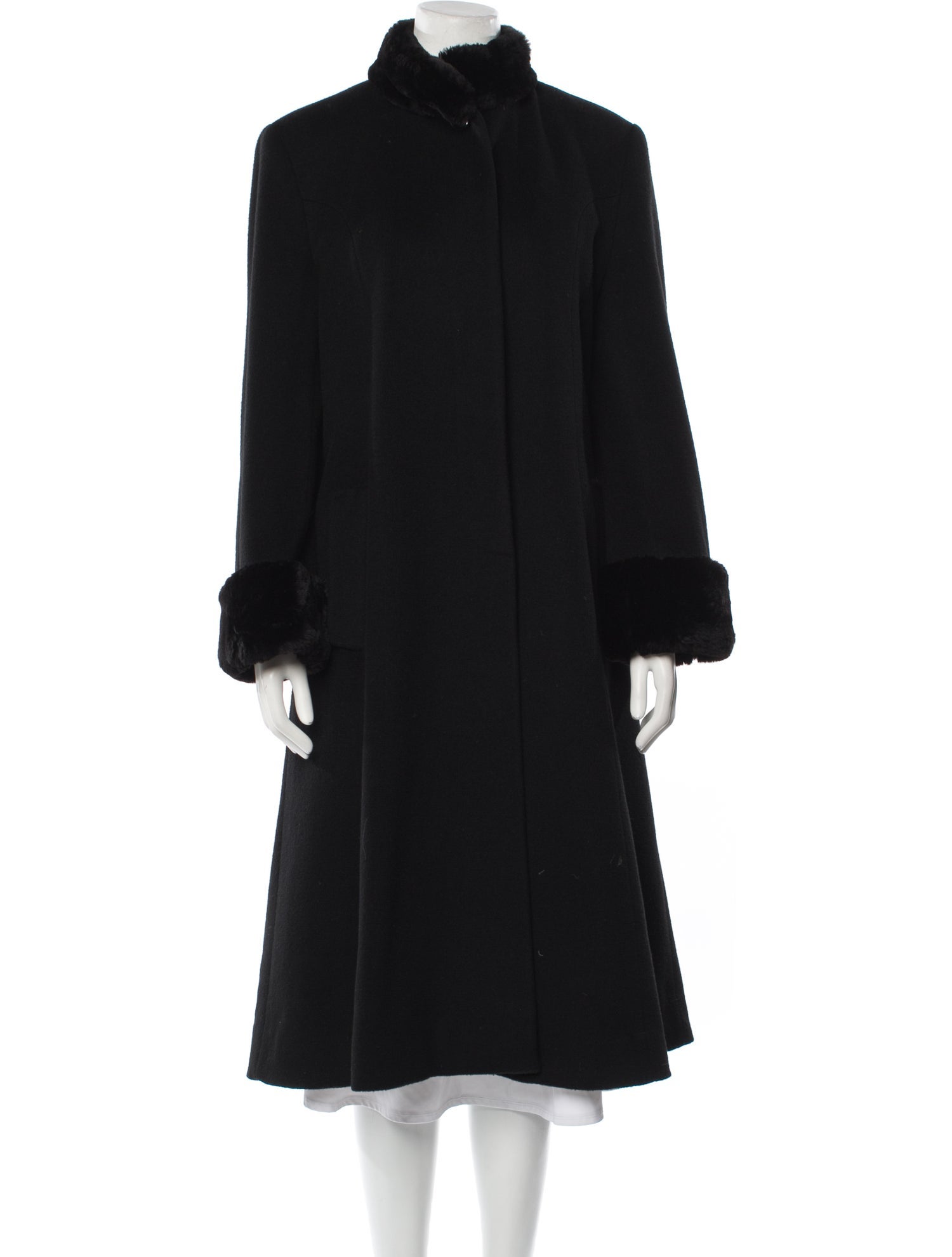 S by Searle Cashmere Faux Fur Coat