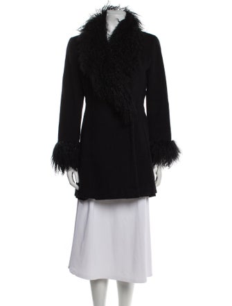 S by Searle Wool Faux Fur Coat
