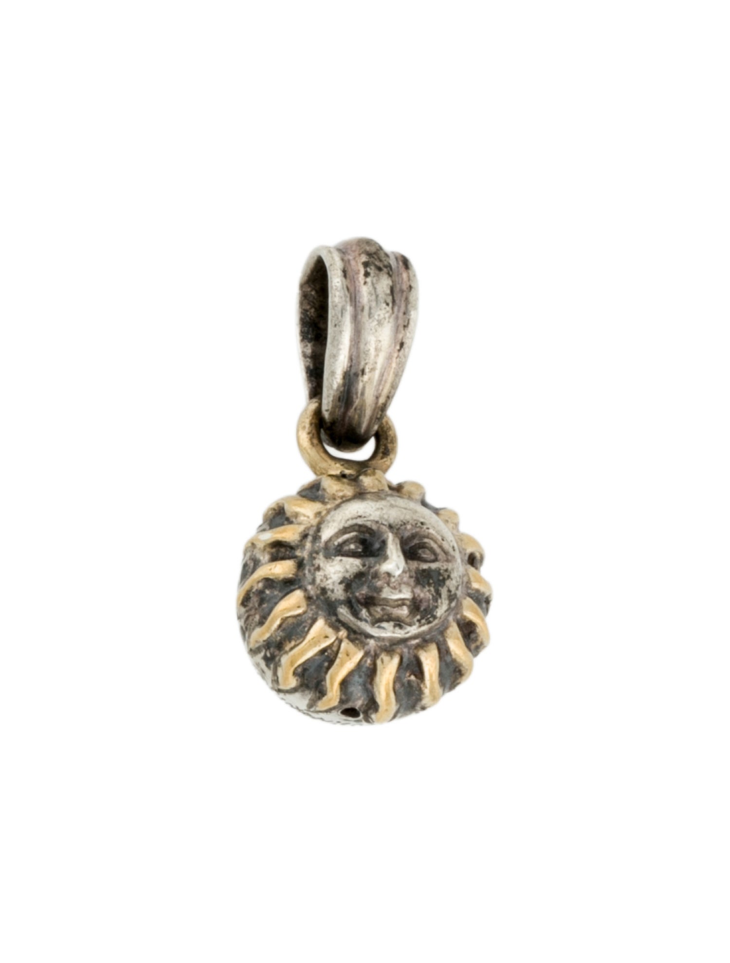 Sergio Bustamante Two-Tone Sun Charm Pendant