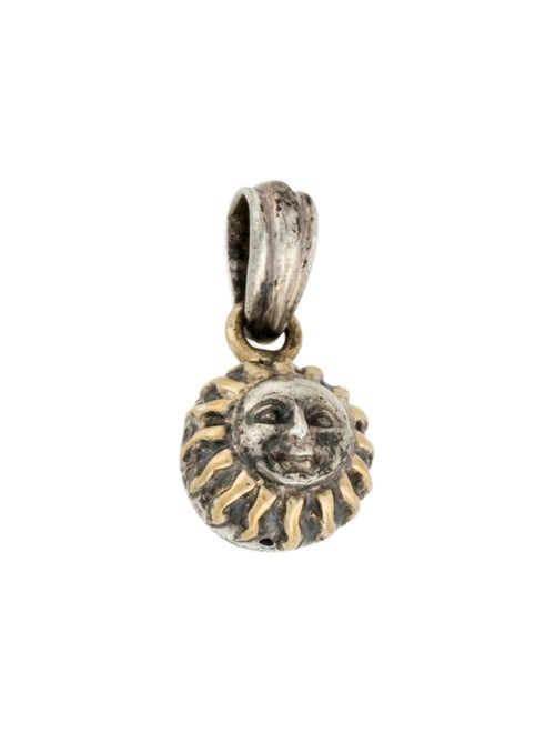 Sergio Bustamante Two-Tone Sun Charm Pendant