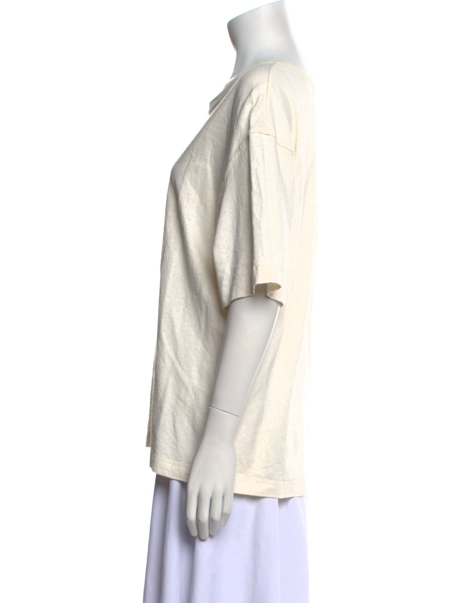 7115 by Szeki Bateau Neckline Short Sleeve T-Shirt