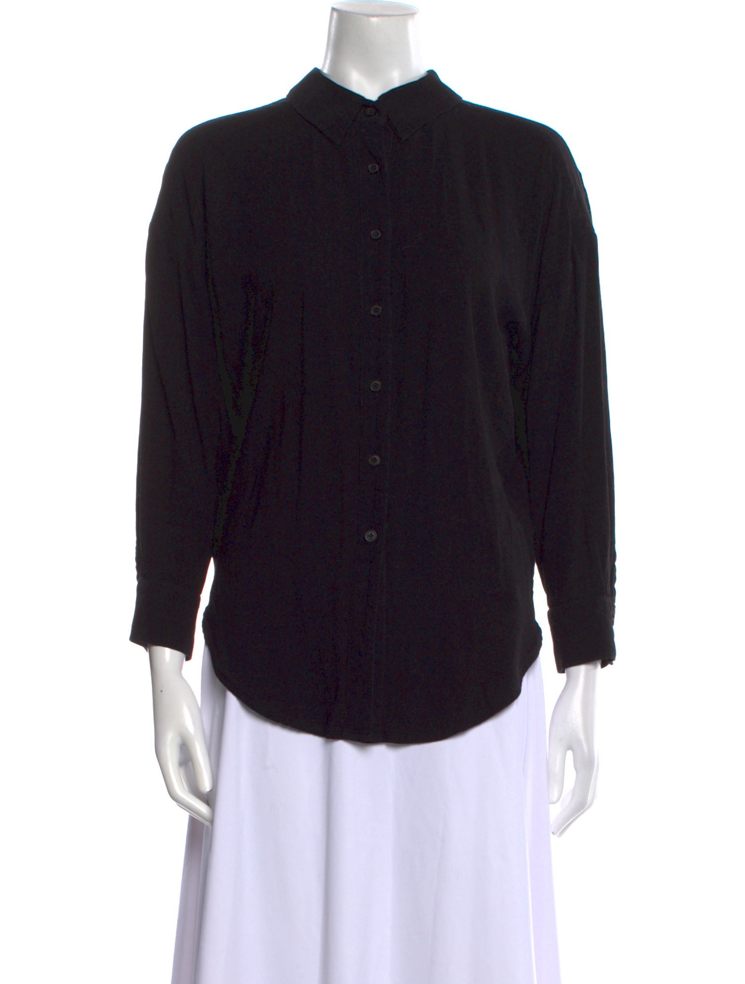 7115 by Szeki Three-Quarter Sleeve Button-Up Top