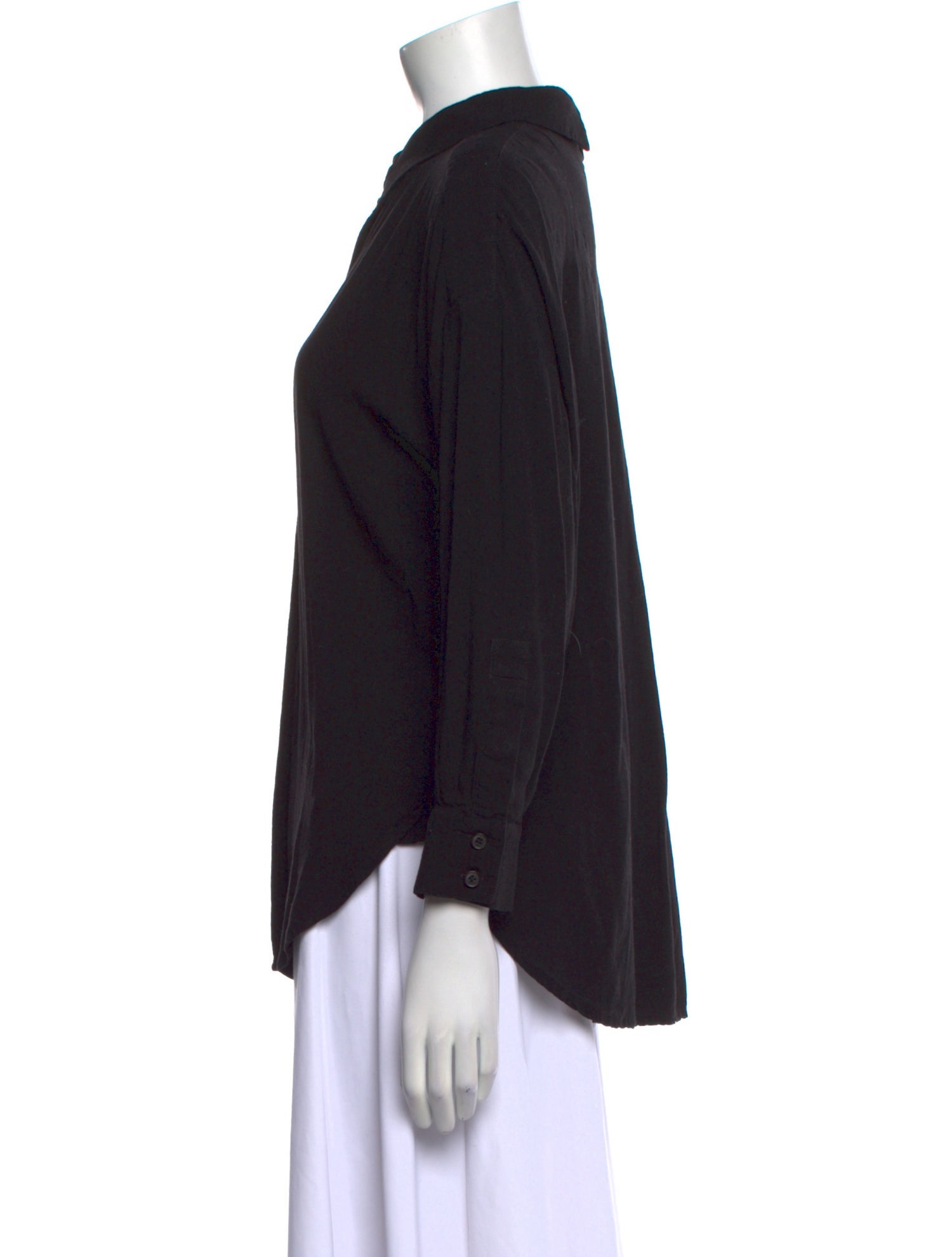 7115 by Szeki Three-Quarter Sleeve Button-Up Top