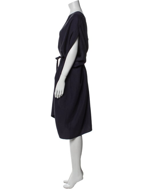 7115 by Szeki V-Neck Midi Length Dress