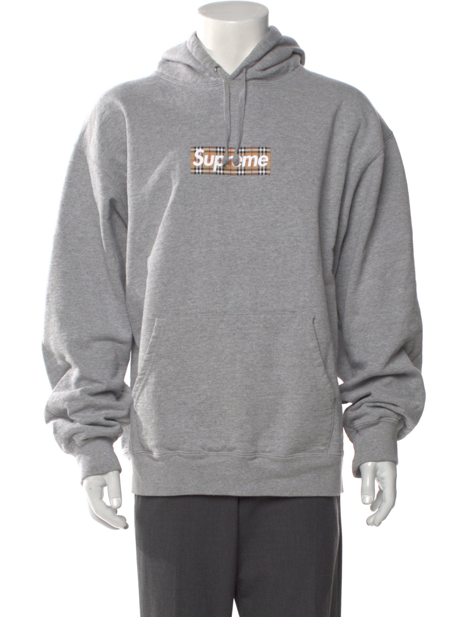 Supreme x Burberry Box Logo Graphic Print Hoodie