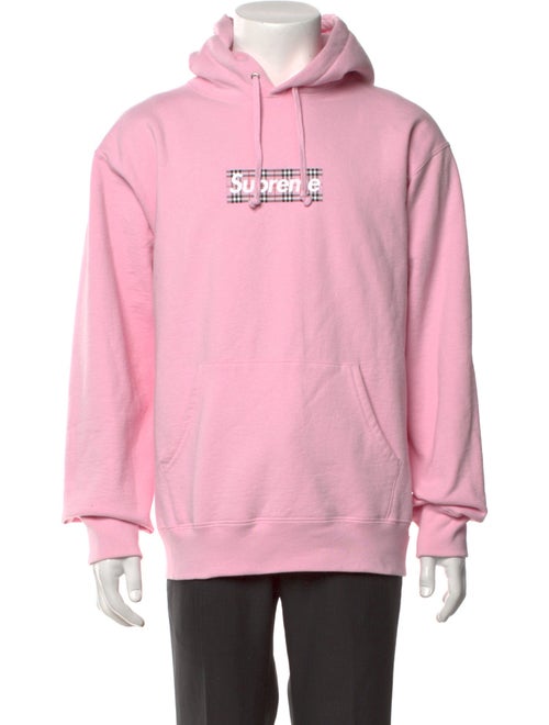 Supreme x Burberry 2022 Nova Check Pattern Hoodie