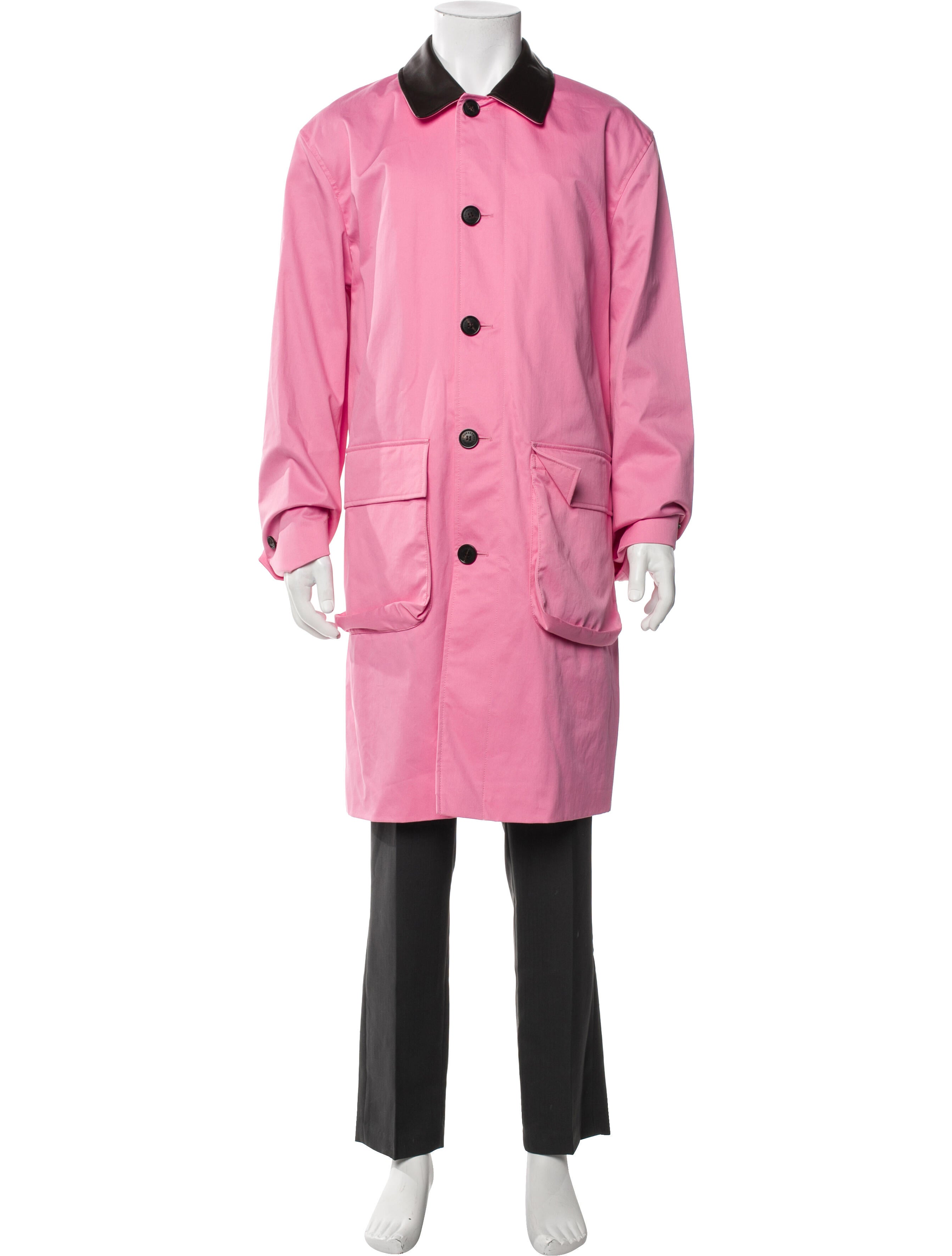 Supreme x Burberry 2022 Leather Collar Coat w/ Tags