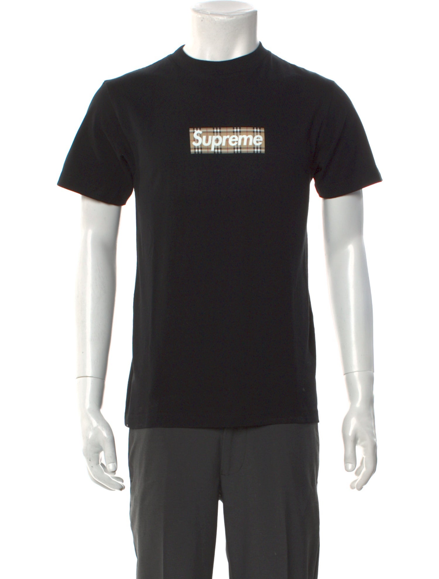 Supreme x Burberry Box Logo Graphic Print T-Shirt