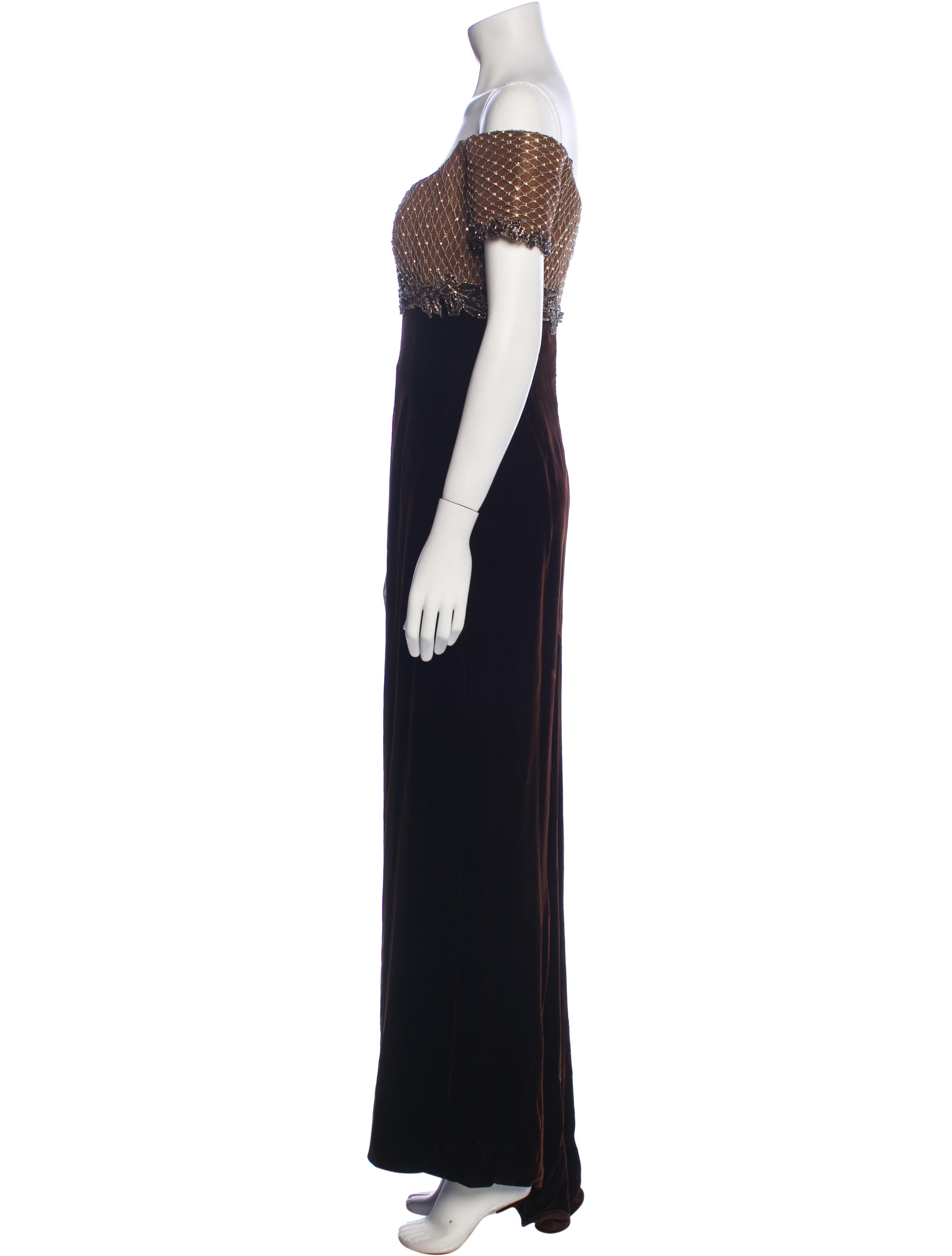 San Carlin Colorblock Pattern Long Dress