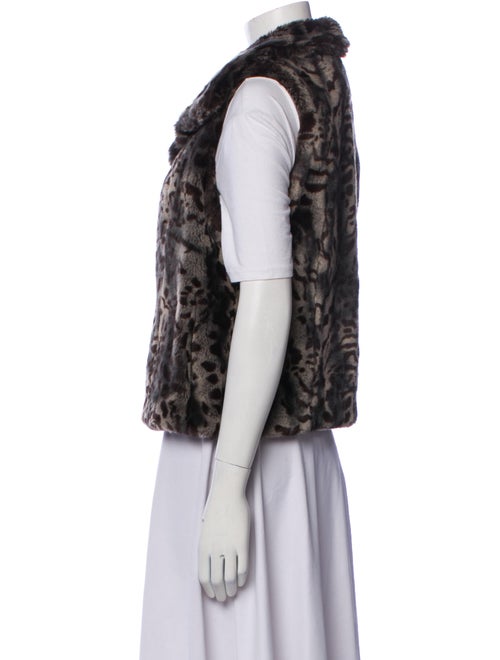 Sherry Cassin Animal Print Vest