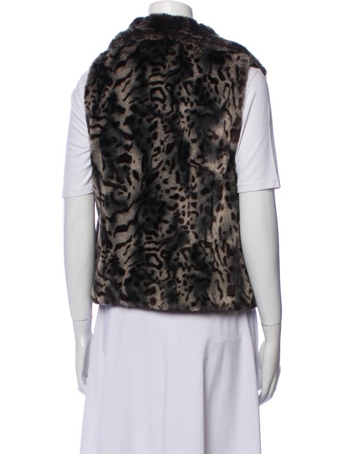 Sherry Cassin Animal Print Vest