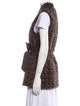 Sherry Cassin Faux Fur Animal Print Vest