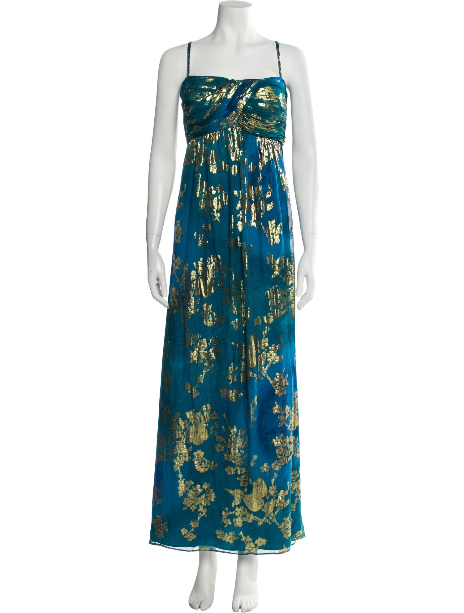 Oleg Cassini Silk Long Dress