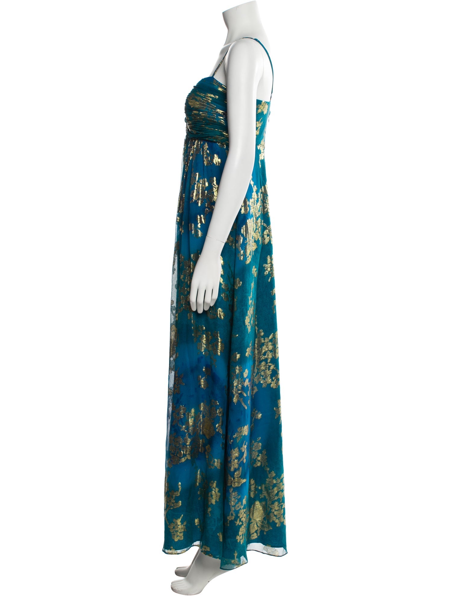 Oleg Cassini Silk Long Dress