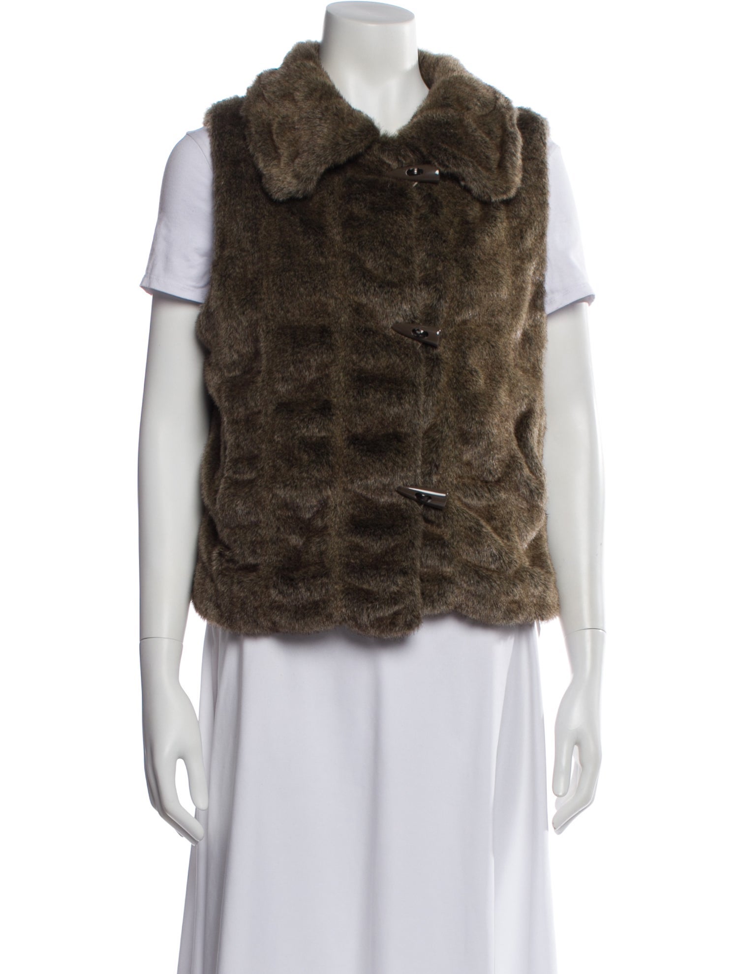 Sherry Cassin Animal Print Vest
