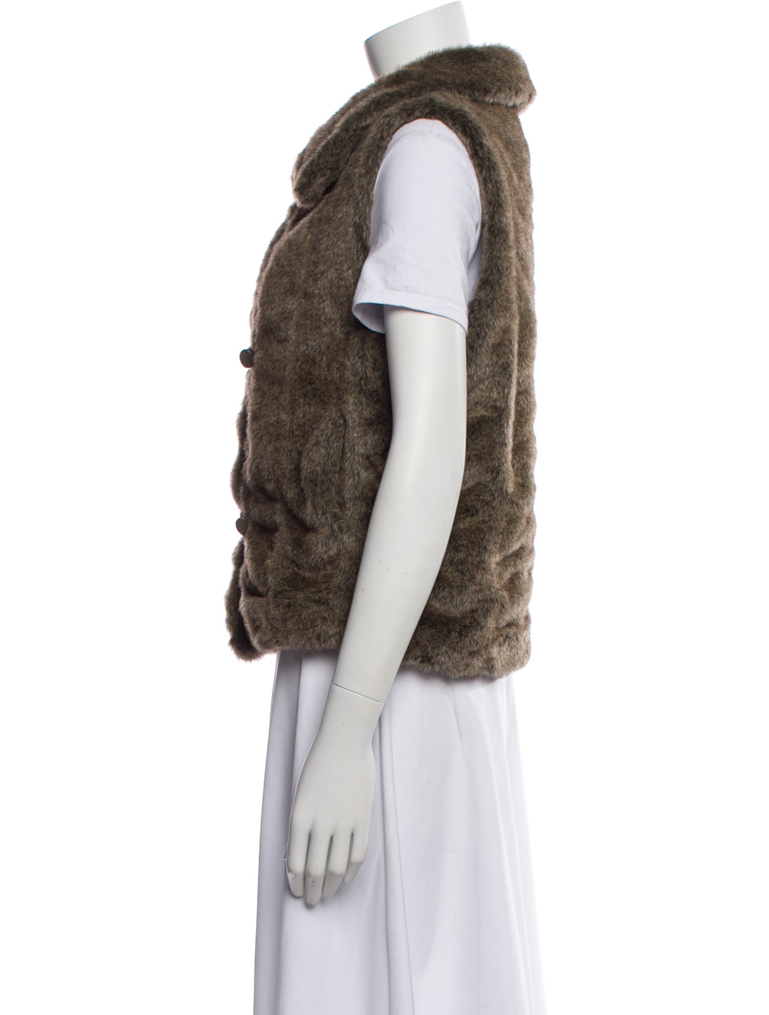 Sherry Cassin Animal Print Vest