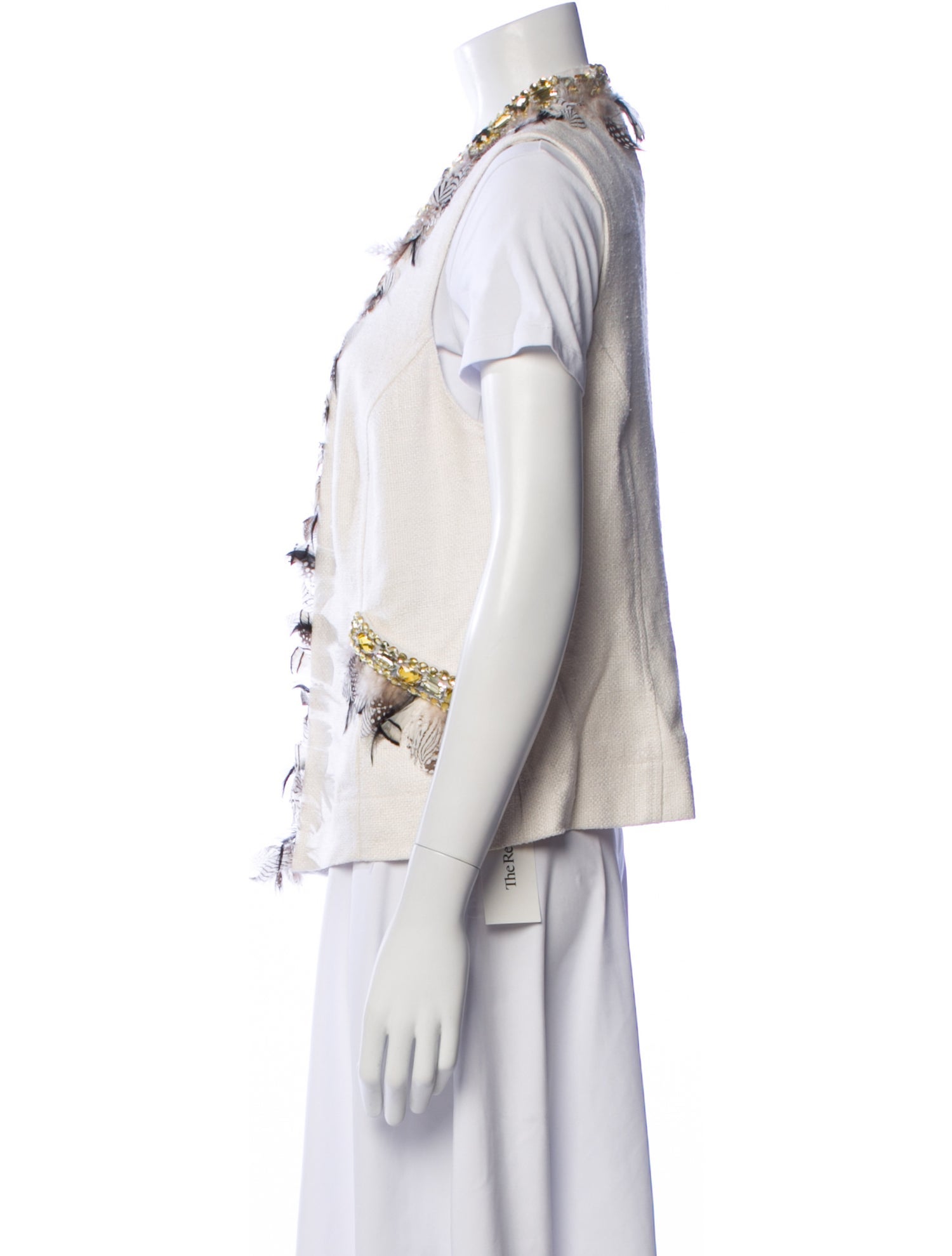 Sherry Cassin Silk Printed Vest