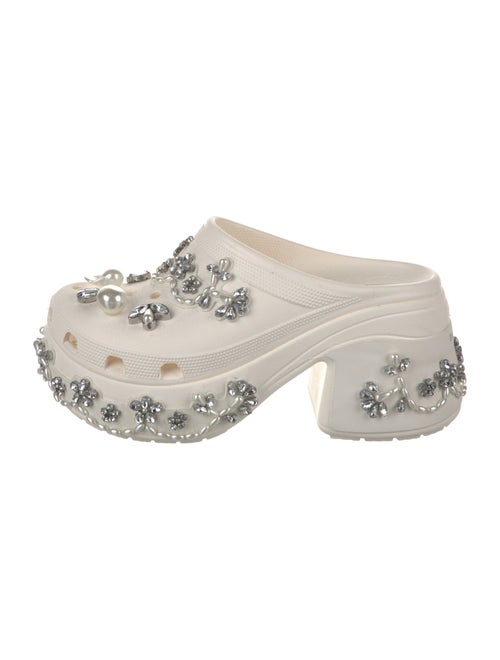 Simone Rocha X Crocs Rubber Crystal Embellishments Mules