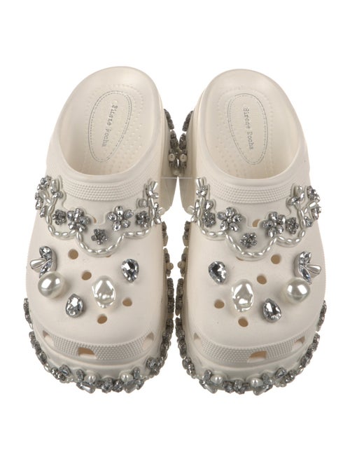Simone Rocha X Crocs Rubber Crystal Embellishments Mules