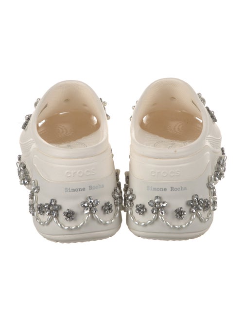 Simone Rocha X Crocs Rubber Crystal Embellishments Mules