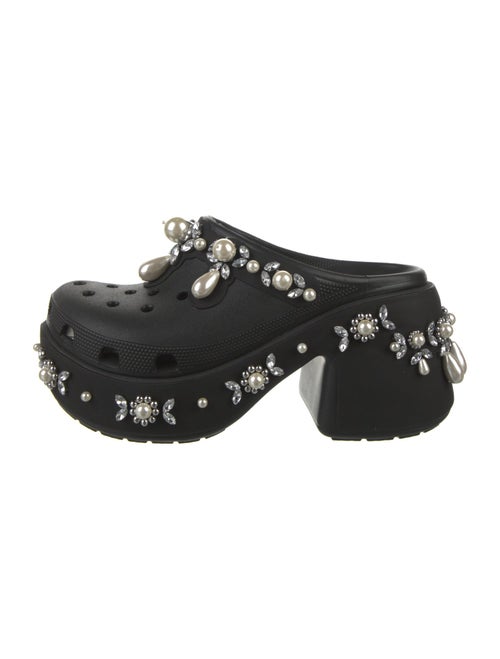 Simone Rocha X Crocs Rubber Crystal Embellishments Mules