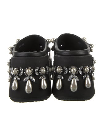 Simone Rocha X Crocs Rubber Crystal Embellishments Mules