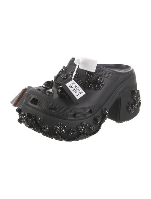 Simone Rocha X Crocs Rubber Crystal Embellishments Mules